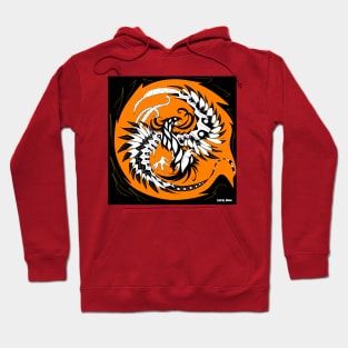 sun with fire the phoenix ecopop pattern Hoodie